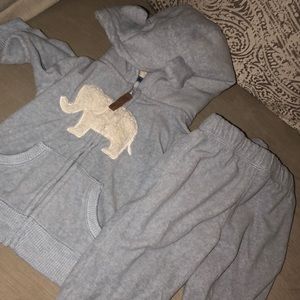 Carter 9 month set looks gray but it’s light blue